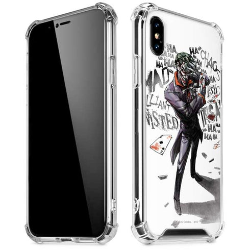 DC Comics The Joker Brilliantly Twisted iPhone XS Max Clear Case